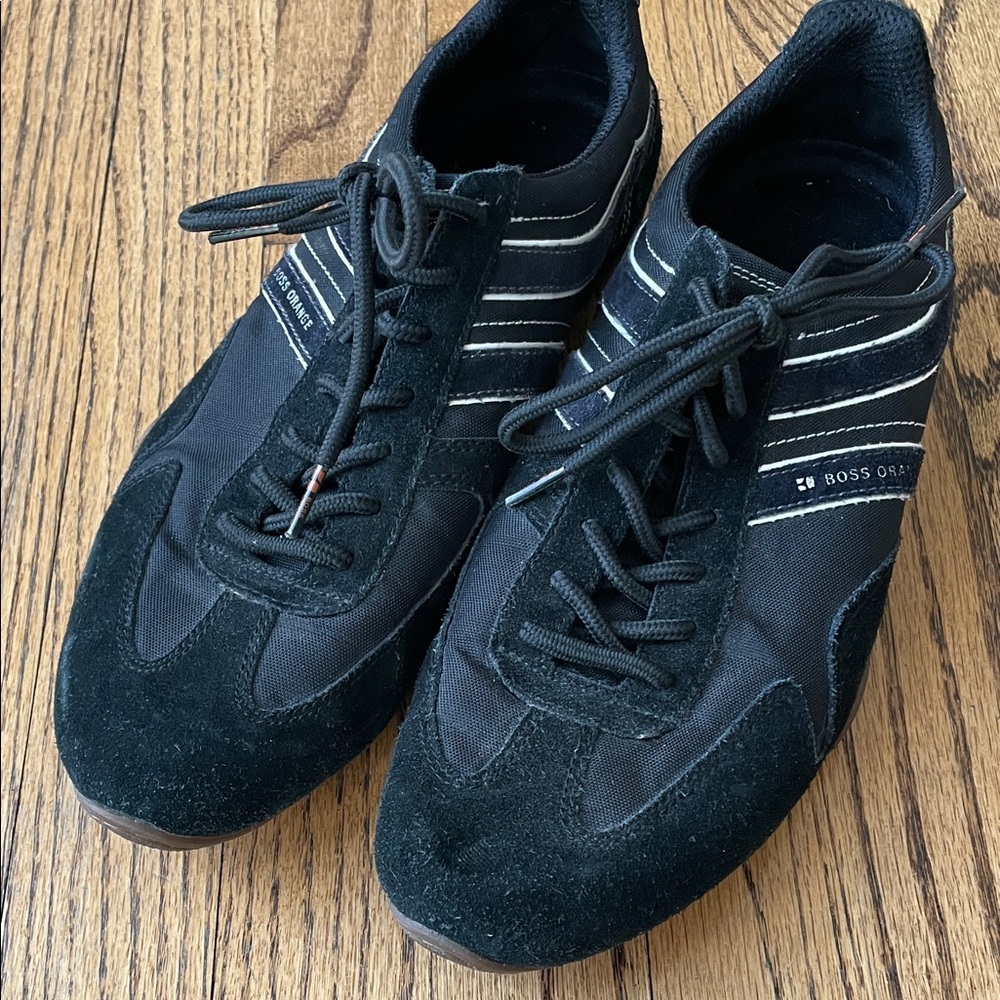 Boss Black and White Men's Sneakers